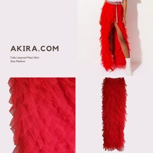 Tulle Layered Maxi Skirt